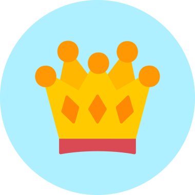 taç simgesi vektör illüstrasyonu