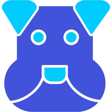 Köpek. Web simgesi basit illüstrasyon