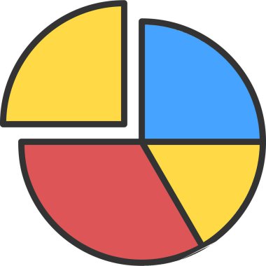 tablo pasta diyagramı simgesi tam - biçimi