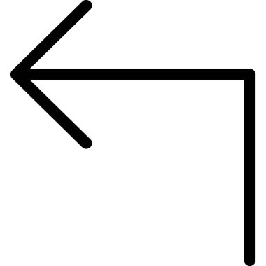 ok yönü simgeyi ana hat biçiminde taşı