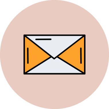 Zarf. Web simgesi basit illüstrasyon