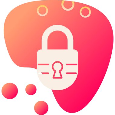 Modern simge, vektör illüstrasyonunu kilitle