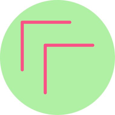 Tek bir harf simgesinin vektör illüstrasyonu