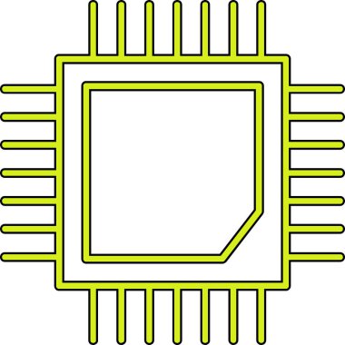 çip devre simgesi. vektör illüstrasyonu