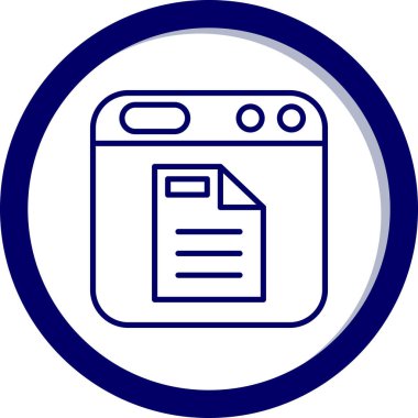 Yazıcı. Web simgesi basit illüstrasyon