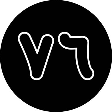 Motosiklet kask simgesi, anahat stili