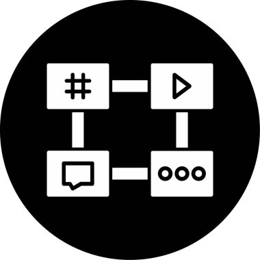 Beyaz arkaplanda web vektör simgesi