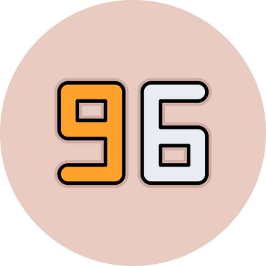 9 numaralı simgenin vektör illüstrasyonu