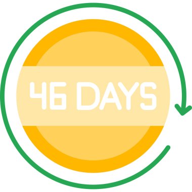 53 gün modern 5 simge vektör illüstrasyonu