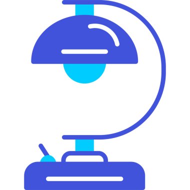 Elektrikli süpürge ikonu. Taslak süpürge vektör rengi düz izole