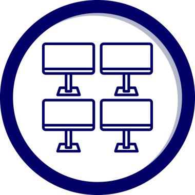 Modern b simgesinin vektör illüstrasyonu