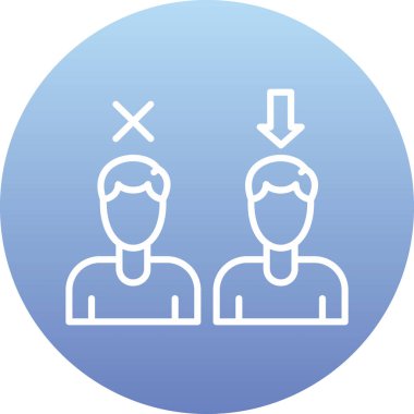 İnsan simgesinin vektör illüstrasyonu