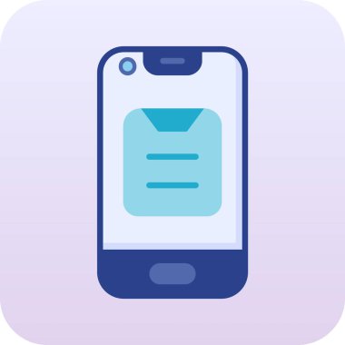 E-posta. Web simgesi basit illüstrasyon