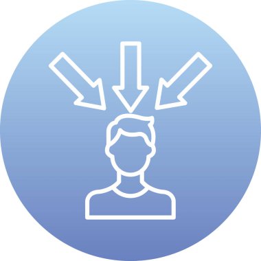 Haçı olan bir adamın vektör çizimi