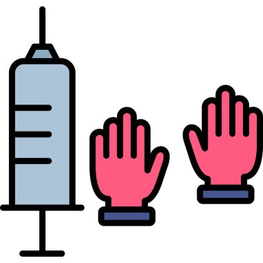 eldiven web vektör simgesi