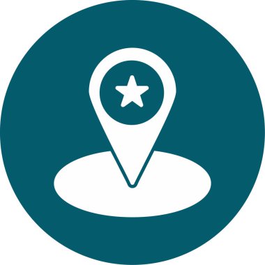 Harita iğnesi. Web simgesi