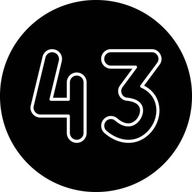 4 numaralı simge, beyaz arkaplanda izole edilmiş 3 boyutlu vektör