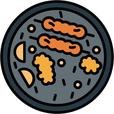 Gıda simgesinin vektör illüstrasyonu