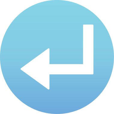 Projeniz için sol yön ok simgesi