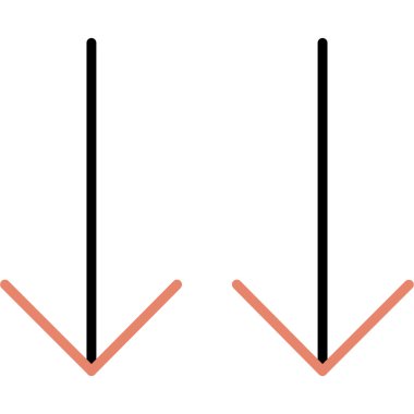 ok düz ikon vektör illüstrasyonu