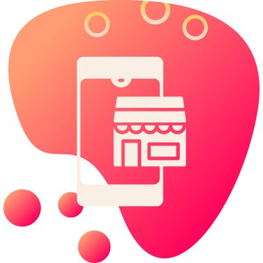 Mobil uygulamalı akıllı telefonun vektör çizimi