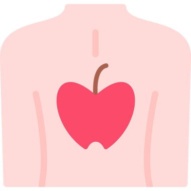 Böbrek. Web simgesi basit illüstrasyon