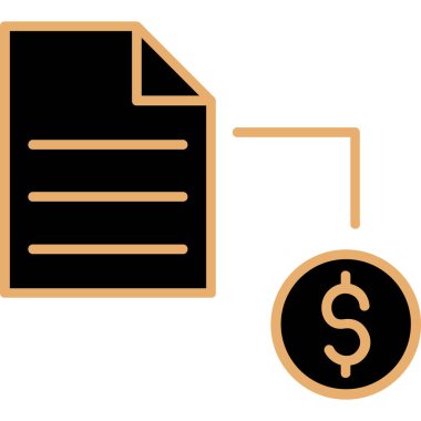 Dolar. Web simgesi basit tasarım