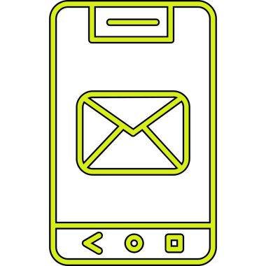 akıllı telefon e- posta simgesi simgesi