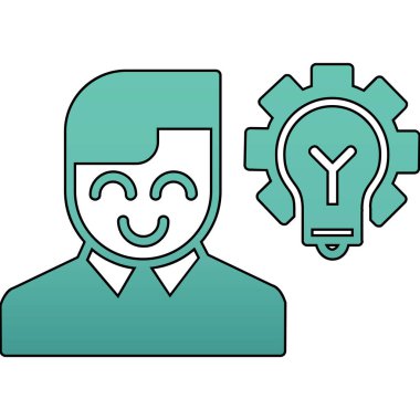 yaratıcı fikir vektör renk resimlemesi