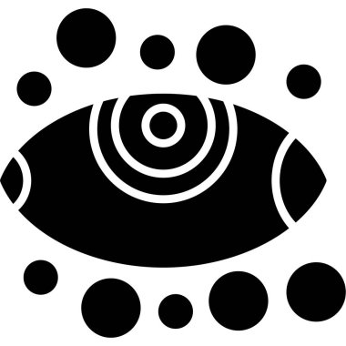 vizyon. Web simgesi basit illüstrasyon