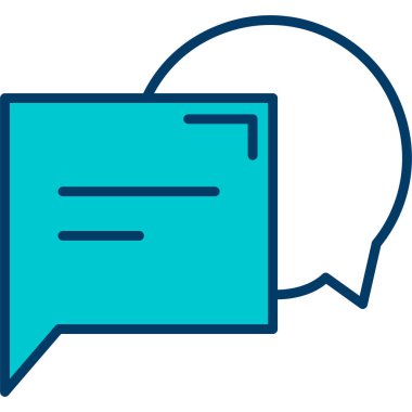 baloncuk sohbet ileti simgesi - özet biçimi