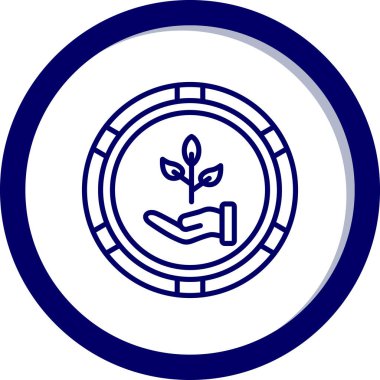 Yaprak vektör dizaynlı bitki