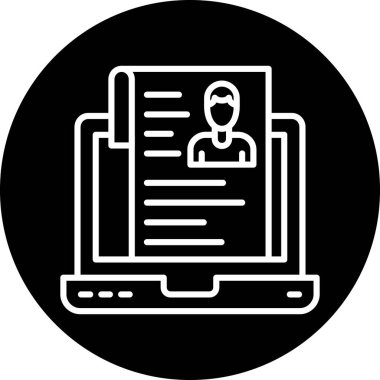 Belge simgesinin vektör illüstrasyonu, belge kavramı,