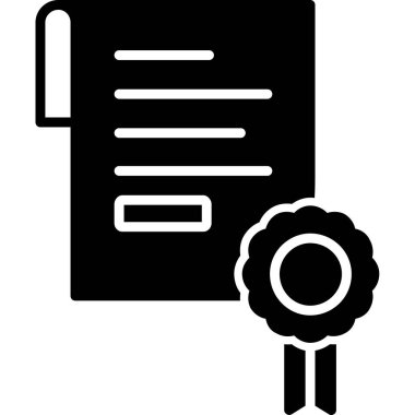 belge simgesi vektör illüstrasyonu