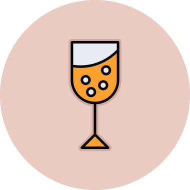 Şarap. Web simgesi basit illüstrasyon