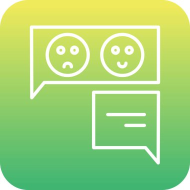 konuşma balonu simgesi, vektör illüstrasyonu