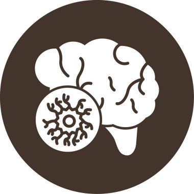 beyin ikonu vektör illüstrasyonu