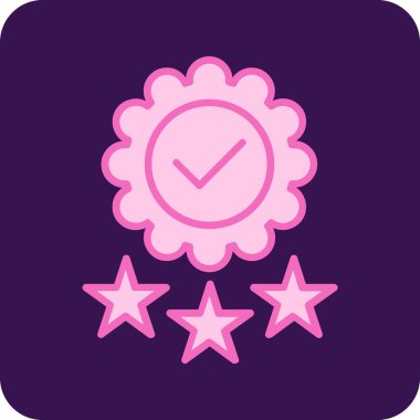 Bir yıldız simgesinin vektör illüstrasyonu