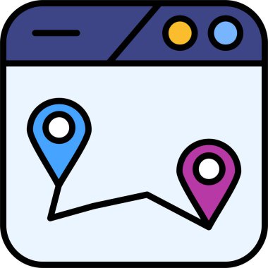 harita konum haritası simgesi