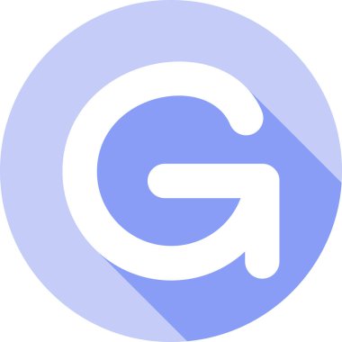 G harfi logo simge tasarım şablonu