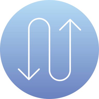 yön simgesi, vektör illüstrasyonu