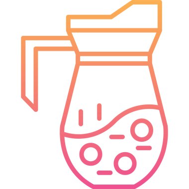 Kahve. Web simgesi basit illüstrasyon