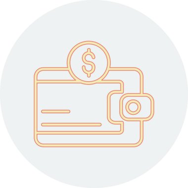 Dolar vektör simgesi modern basit tasarım illüstrasyonu