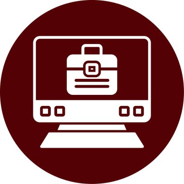 Bilgisayar. Web simgesi vektör illüstrasyonu