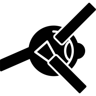 Meşale simgesi vektör illüstrasyonu