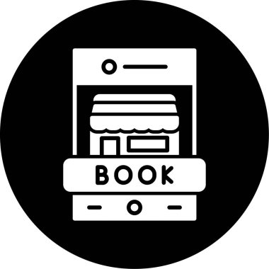 Kitap. Web simgesi basit illüstrasyon