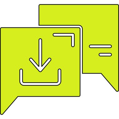 Sohbet simgesi vektör illüstrasyonu