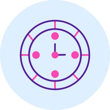 Saat. Web simgesi basit tasarım