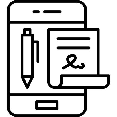 Akıllı telefonun vektör simgesi, cep telefonu