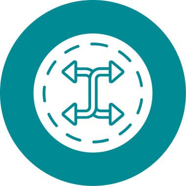 Oklar. Web simgesi basit illüstrasyon